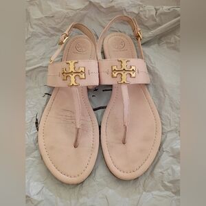 Tory Burch Soft Pink Sandals Can't See Wear When Wearing:) 10 Crazy Price!